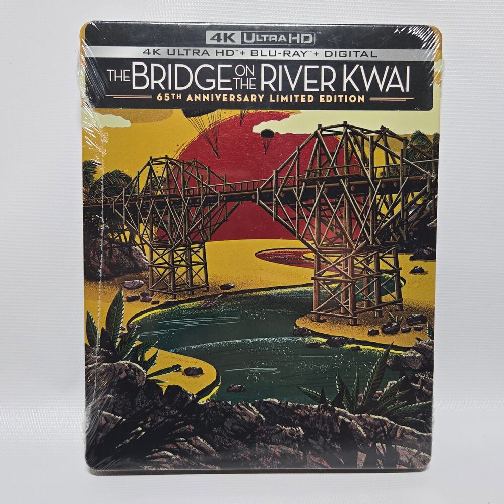 NEW The Bridge On The River Kwai 65th Anniversary STEELBOOK 4K Ultra HD Blu-ray
